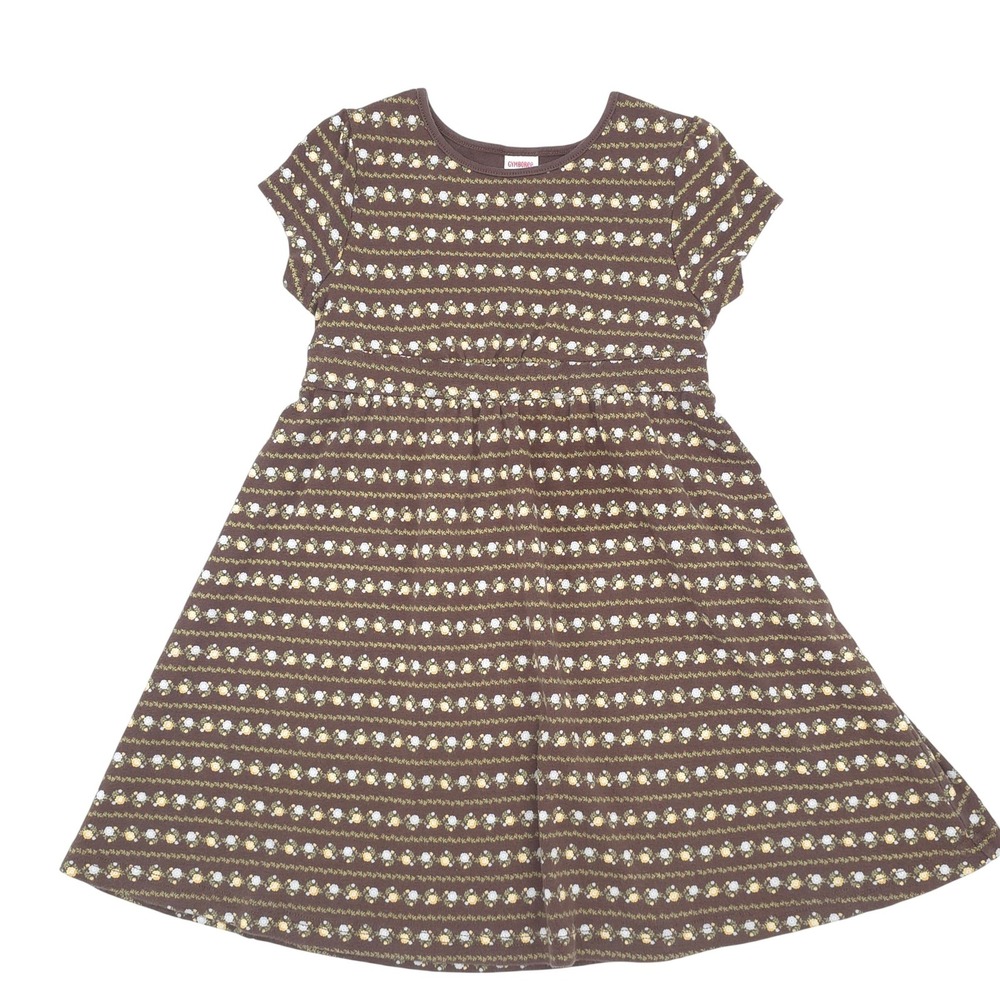 Vintage Gymboree 2006 Girls Floral Stripe Dress Size 6